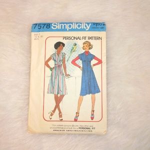 Vintage Simplicity 7575 woman's dress or jumper, size 10 & 12